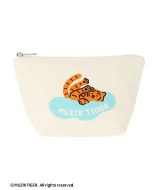 Green Parks ムジークタイガー／マチつきポーチ White