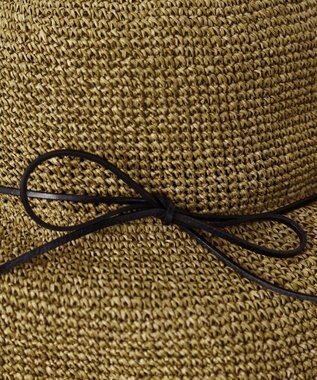 Tiaclasse ナチュラルな風合いのアンダリミックスクロシェハット キャメル