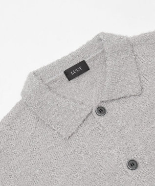 WEGO ブークレボタンカーディガン ライトグレー