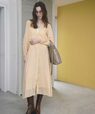 TOPKAPI 【TREASURE TOPKAPI】シュリンクレザー レース 刺しゅう ショルダー付 トートバッグ グレージュ