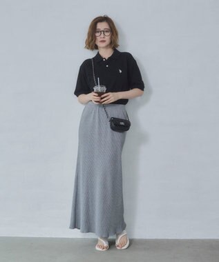 WEGO 【ユニセックス着用ITEM/SMLサイズ展開】U.S. POLO ASSN.別注ポロシャツ ブラック