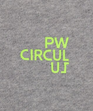 PW CIRCULUS 【UNISEX】アスレジャー 裏毛 バックプリント クルーネック スウェット ライトグレー系