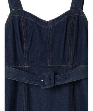 earth music&ecology マーメイドデニムジャンスカ Dark Indigo