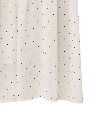 earth music&ecology ＳＥＴ２点フロッキードットブラウス＋スカート Ivory