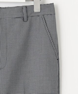 J.PRESS LADIES L 【洗える】シャークスキンハウンドトゥース テーパード パンツ ネイビー系3
