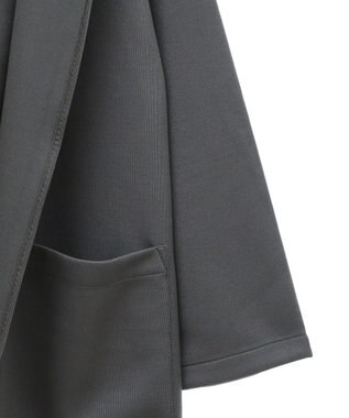 Green Parks ポンチフード付きカットカーディガン Ecru