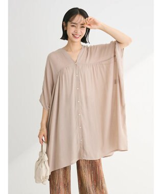 Green Parks Ｉ　レーヨンクレープチュニック Beige