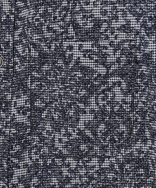 JOSEPH ABBOUD 【UV加工/エコ撥水/軽量】ライトウェーブライトボタニカルプリントシャツ ネイビー系6
