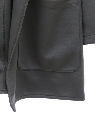 Green Parks ポンチフード付きカットカーディガン Ecru