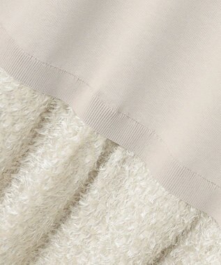 自由区 L 【カタログ掲載】ジャカードコンビ ワンピース ベージュ