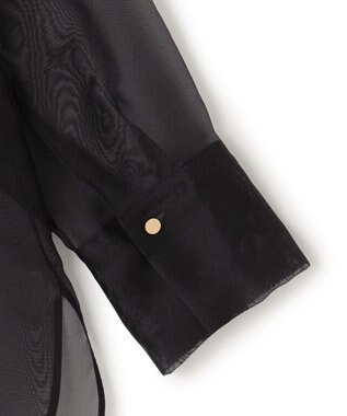 BEIGE， ERICA / シルクシースルークルーネックブラウス Black