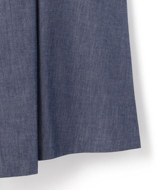 ICB 【洗える】PlaXコットンソフトデニム キャミソールワンピース インディゴ系