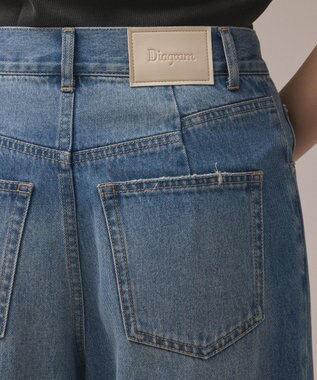 GRACE CONTINENTAL バギ－デニムパンツ (My Beautiful Things) ブルー