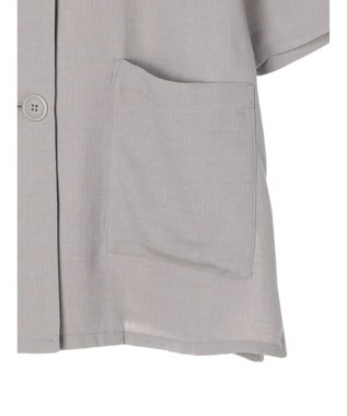 Green Parks 接触冷感　５分袖ジャケット Light Gray