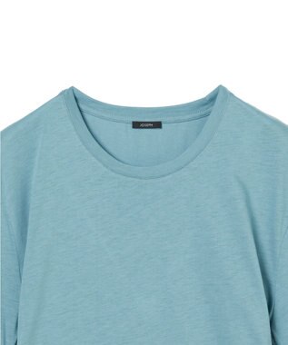 JOSEPH 【洗える】コットンシルク　ジャージーティーシャツ Lagoon