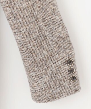 JOSEPH ABBOUD 【ストレッチ/イタリア素材/軽量】スライバーチェック ジャケット ベージュ系4