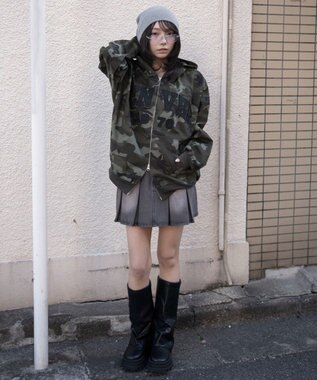 WEGO カレッジロゴBIGZIPパーカー 柄1