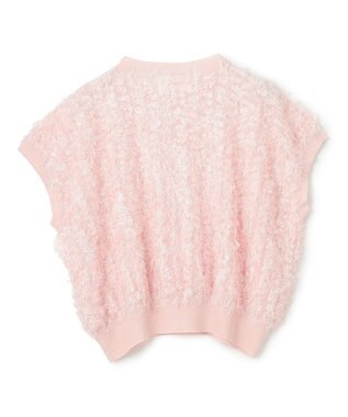 BEIGE， 【洗える】LYCORIS / カットジャカードプルオーバーニット Light Pink