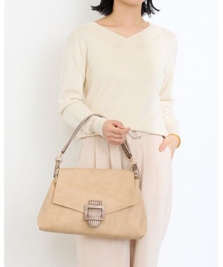 MioFIRANO バックル付きフラップトートバッグ 2WAY　FIRANO フィラノ BEIGE