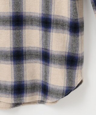 JOSEPH ABBOUD MOUNTAIN 【大人の山シャツ】メランジチェックシャツ アイボリー系4