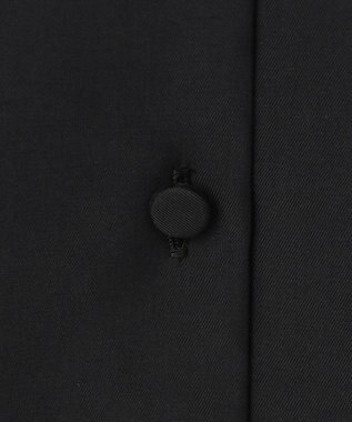 ICB L 【接触冷感・洗える】Cu/Peソフトツイル デザインブラウス ブラック系