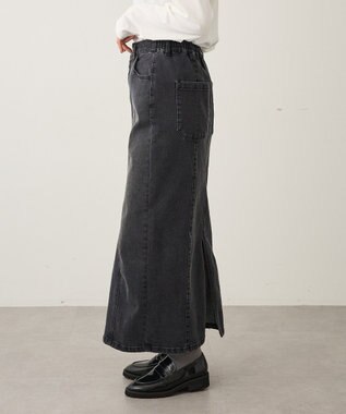 CRAFT STANDARD BOUTIQUE 裏起毛デニムスカート Black