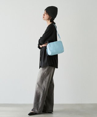 russet kuubo ボックストートバッグ(CE-1633) Sax