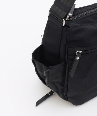 LA BAGAGERIE 【MONICA】サイドジップショルダーバッグ ブラック