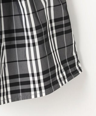 組曲 KIDS 【100㎝】チェックタフタドッキング ワンピース モノトーン系