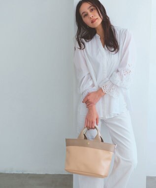 TOPKAPI 【Breath TOPKAPI】【26SS新色】RIPPLE リプル トート バッグ M（ショルダー付き） ペールサーモン