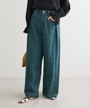 Green Parks ・ＳＵＧＡＲ　ＳＰＯＯＮ　タックデニムワイドパンツ