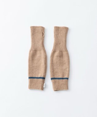 TRICOTE LINE RIB ARM WARMERS／ラインリブアームウォーマー 87BROWN