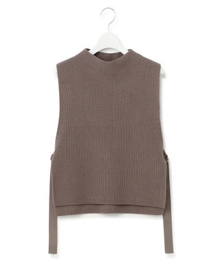 23区 S 【洗える】コットンリリー ニットベスト ブラウン系