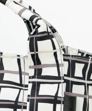 Y'SACCS 総柄プリントトートバッグ ブラック