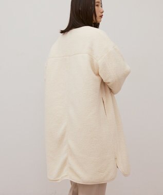 AMERICAN HOLIC あったかリバーシブルキルティングコート Off White