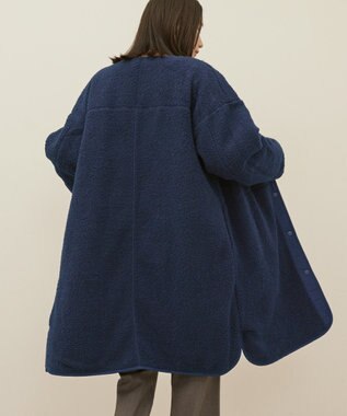 AMERICAN HOLIC あったかリバーシブルキルティングコート Navy