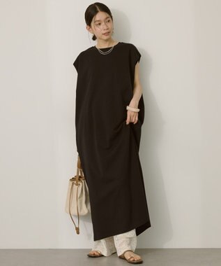 AMERICAN HOLIC 【選べる丈】ショルダータックワンピース Black