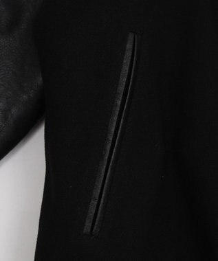 WEGO 【ユニセックス着用ITEM】メルトンワッペンスタジャン ブラック