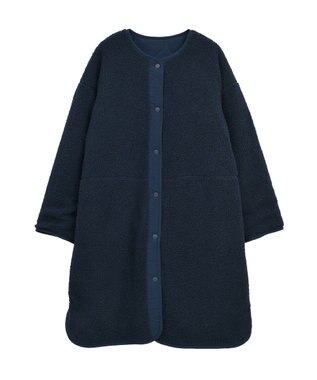 AMERICAN HOLIC あったかリバーシブルキルティングコート Navy