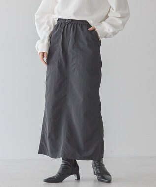 AMERICAN HOLIC ドロストベイカータイトスカート Silver