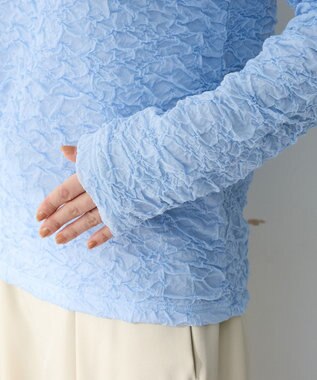 Green Parks 表面感ポコポコプルオーバー Sax