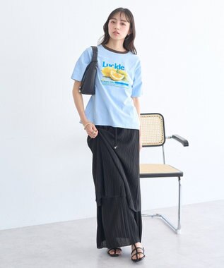 earth music&ecology 【綿100％】アソートリンガーＴシャツ Sax