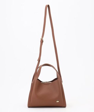 LA BAGAGERIE ソフトシュリンク2WAYハンドバッグ small チョコ