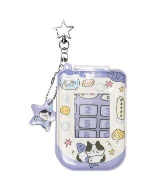 WEGO 【痛バ＆推し活グッズ】チャーム付きゆるアニマルガラケーカードホルダーキーホルダー