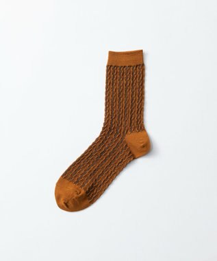 TRICOTE BUMPY LACE SOCKS／バンピーレースソックス 87BROWN