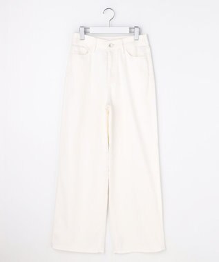 自由区 ウスカルデニムワイドストレート パンツ [新色]オフ