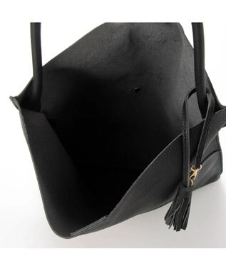 UNBILLION perche / カウレザー裏無し1本手トート ブラック