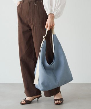 russet ≪A4サイズ収納可能≫デニムホーボーバッグ(CE-1765) Denim