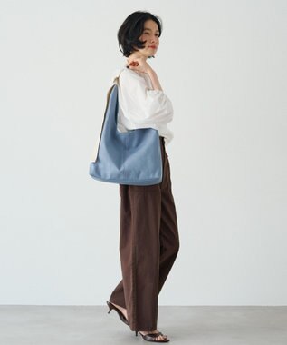 russet ≪A4サイズ収納可能≫デニムホーボーバッグ(CE-1765) Denim