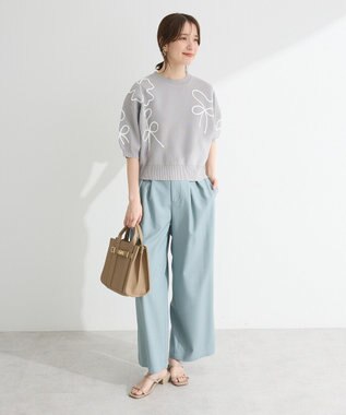 Green Parks ・ＥＬＥＮＣＡＲＥ　ＤＵＥ　サイドベルトタックパンツ Light Beige